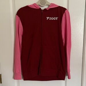 Roblox Piggy Kids Hoodie Red and Pink